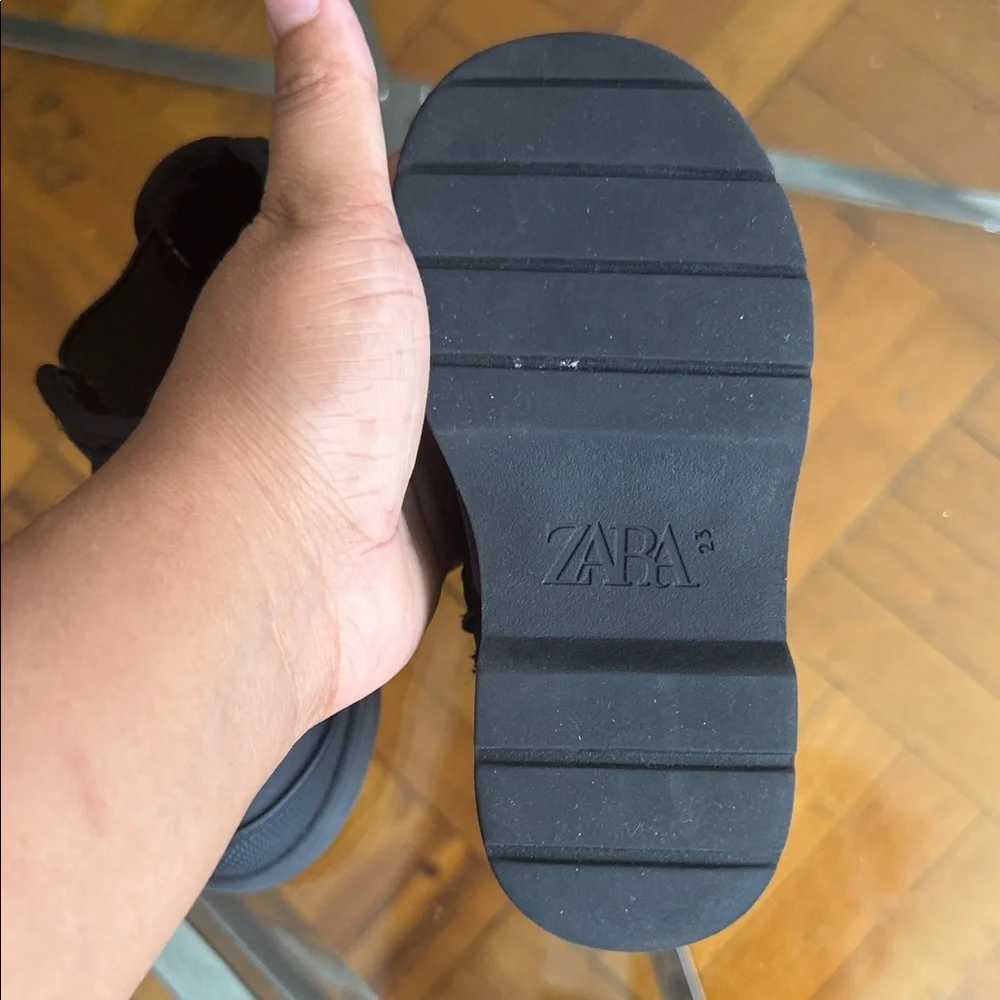 Zara Kids Black Ankle Boots